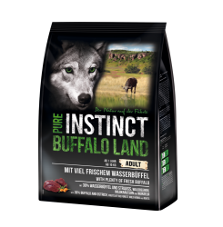 PURE INSTINCT BUFFALO LAND mit Wasserbüffel für Hunde 1 kg 