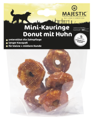 MAJESTIC Mini-Kauringe Donut mit Huhn für Hunde 150 g 