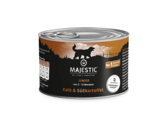 MAJESTIC Junior mit Kalb, Süßkartoffel 6 x 200 g 