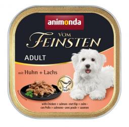animonda VOM FEINSTEN mit Huhn, Lachs für Hunde 22 x 150 g 