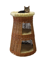 SILVIO DESIGN Korb Turm ca. 45 x 60 x 79 cm, beige-braun 