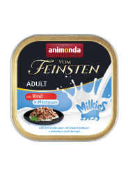 animonda VOM FEINSTEN mit Rind in Milchsauce für Katzen 32 x 100 g 