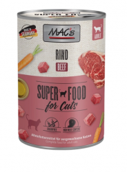 MAC's SUPER FOOD mit Rind für Katzen 6 x 400 g 