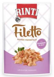 RINTI Filetto mit Huhn, Schinken für Hunde 24 x 100 g 