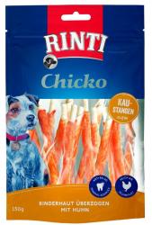 RINTI Chicko Kaustangen Klein Rinderhaut überzogen mit Huhn für Hunde 150 g 