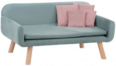 SILVIO DESIGN Hundesofa Cora 60x103x50cm in blau 