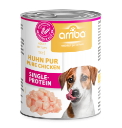 arriba SINGLEPROTEIN mit Huhn für Hunde 6 x 800 g 