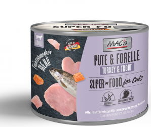MAC's mit Pute, Forelle für Katzen 6 x 200 g 
