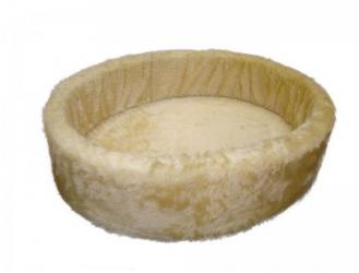 Nobby Hunde-Plüschbett 80cm in beige 