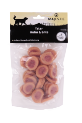 MAJESTIC Taler Huhn und Ente für Hunde 200 g 