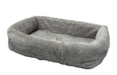 SILVIO DESIGN Tiersofa de Luxe 55 x 35 x 15 cm, grau 