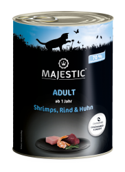 MAJESTIC mit Shrimps, Rind und Huhn für Katzen 6 x 800 g 