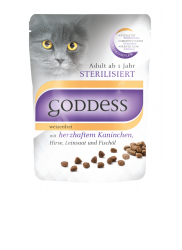 GODDESS STERILISIERT mit Kaninchen für Katzen 1,4 kg 