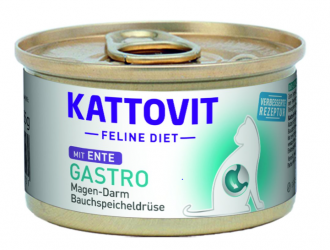 KATTOVIT Feline Diet Gastro mit Ente 12 x 85 g 