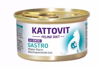 KATTOVIT Feline Diet Gastro mit Ente 12 x 85 g 