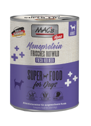 MAC's SUPER FOOD mit Rotwild für Hunde 6 x 800 g 