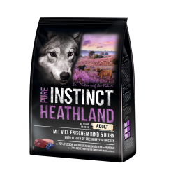 PURE INSTINCT HEATHLAND mit Rind, Huhn für Hunde 1 kg 