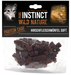 PURE INSTINCT Hirschfleischwürfel Soft für Hunde 200 g 