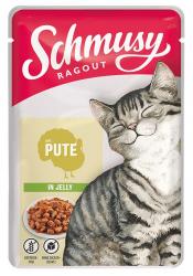 Schmusy Ragout mit Pute in Jelly für Katzen 22 x 100 g 