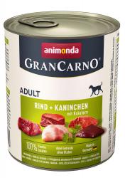 animonda GranCarno Adult 6x800g Dose Rind und Kaninchen mit Kräutern 