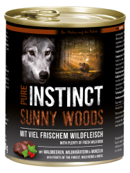 PURE INSTINCT SUNNY WOODS mit Wildschwein für Hunde 6 x 800 g 