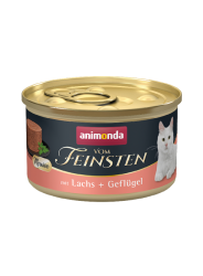 animonda VOM FEINSTEN mit Lachs, Geflügel für Katzen 12 x 85 g 