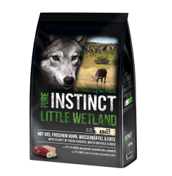 PURE INSTINCT LITTLE WETLAND mit Huhn, Wasserbüffel, Ente für Hunde 4 kg 