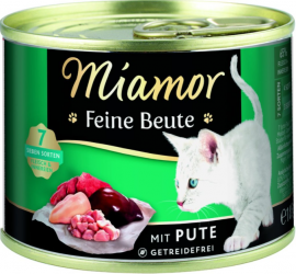 Miamor Feine Beute mit Pute für Katzen 12  x 185 g 
