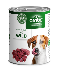 arriba mit Wild für Hunde 6 x 800 g 