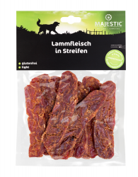 MAJESTIC Lammfleisch in Streifen für Hunde 150 g 