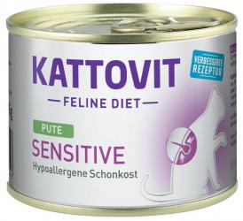 KATTOVIT Feline Diet Sensitive mit Pute für Katzen 12 x 185 g 
