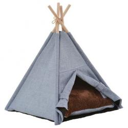 SILVIO DESIGN Heimtier-Tipi Manapi ca. 46 x 41 x 53 cm, grau-braun 