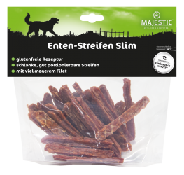 MAJESTIC Enten-Streifen Slim für Hunde 400 g 
