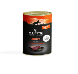 MAJESTIC mit Rind, Huhn und Ente für Katzen 6 x 400 g 