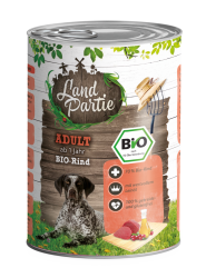 LandPartie Bio  mit Bio-Rind, Zucchini für Hunde 6 x 400 g 