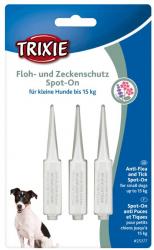 TRIXIE Floh- und Zeckenschutz Spot-On 3 x 1,5 ml für kleine Hunde 