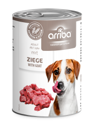 arriba mit Ziege für Hunde 6 x 400 g 