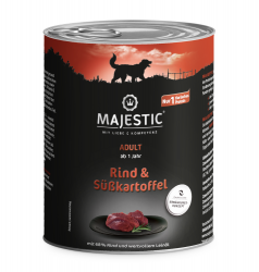 MAJESTIC mit Rind, Süßkartoffel für Hunde 6 x 800 g 