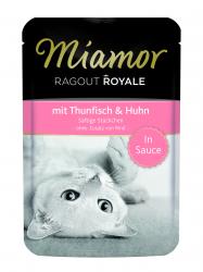 Miamor Ragout Royale in Sauce 22x100g Pouch mit Thunfisch und Huhn 