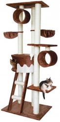 SILVIO DESIGN Merlin XL-Kratzbaum ca. 50 x 80 x 168 cm, braun-weiß 