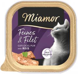 Miamor Milde Mahlzeit mit Geflügel Pur & Reis für Katzen 16 x 100 g 