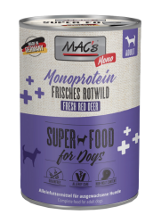 MAC's SUPER FOOD Monoprotein mit Rotwild für Hunde 6 x 400 g 