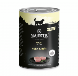 MAJESTIC mit Huhn, Reis für Hunde 6 x 400 g 