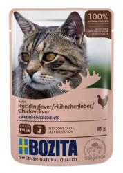 BOZITA mit Hühnchenleber für Katzen 12 x 85 g 