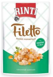 RINTI Filetto mit Huhn, Gemüse für Hunde 24 x 100 g 