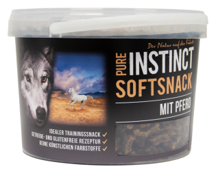 PURE INSTINCT Softsnack mit Pferd für Hunde 1,8 kg 