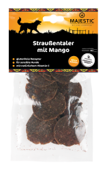 MAJESTIC Straußentaler mit Mango für Hunde 80 g 