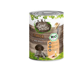 LandPartie JUNIOR mit BIO-Pute für Hunde 6 x 800 g 