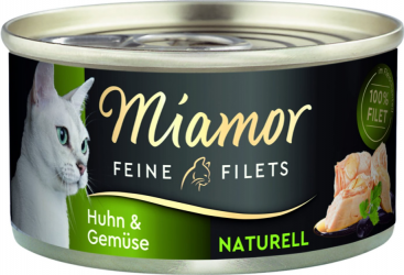 Miamor FEINE FILETS mit Huhn, Gemüse für Katzen 24 x 80 g 