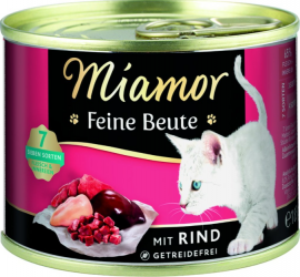 Miamor Feine Beute mit Rind für Katzen 12 x 185 g 